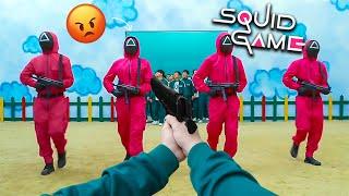 I FIGHTED ALL SQUID GAME PINK SOLDIER (Epic Parkour POV Chase) | HIGHNOY