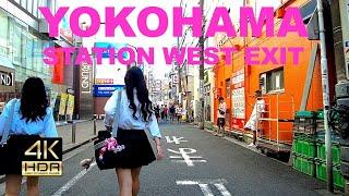 【4K HDR】Yokohama Station West Exit / walk around "AEON MALL Yokohama Nishiguchi"