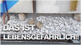 Gefahr für LEIB und LEBEN auf der Baustelle!! Hausbau Blog #54