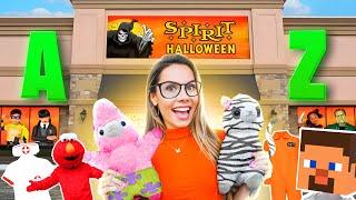 TRYING on EVERY COSTUME at SPIRIT HALLOWEEN! *A-Z CHALLENGE*