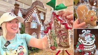 Disney's Grand Floridian Gingerbread House! NEW 25th Anniversary Holiday Treats & Hidden Details