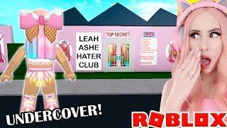 I Found A TOP SECRET LEAH ASHE HATER CLUB... SO I went Undercover... Bloxburg