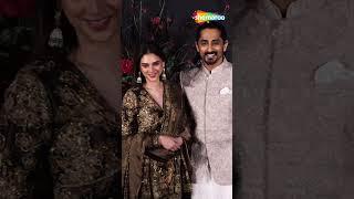 Heeramandi Star Aditi Rao Hydari With Her Fiance Siddharth Attend Sonakshi Sinha Wedding Reception