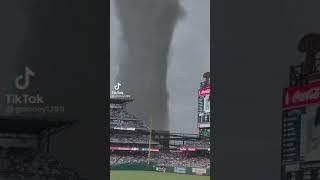 Tornado  on video during the Philadelphia Philly’s Baseball ️ game.