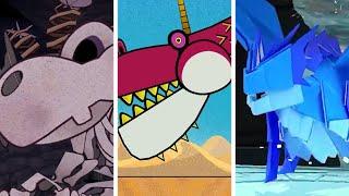 Evolution of - Dragon Boss Fights in Paper Mario