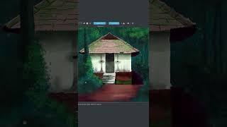 Digital Painting tutorial by Manu Tharavattam #shorts