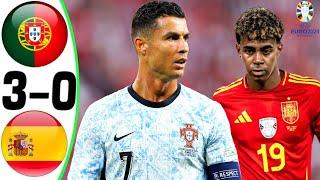 Portugal vs Spain 3-0 - All Goals and Highlights - 2024