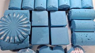 Super powdery blue cylinders and blocks and marble coloured heart