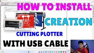 Creation Cutting Plotter ct630 and ct1200 USB Cable Installation in Urdu Hindi | Plotter Cutter