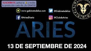 Horóscopo Diario - Aries - 13 de Septiembre de 2024.