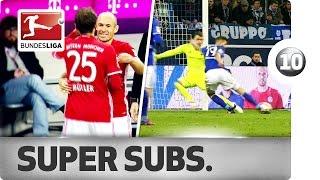 Top 10 Super-Sub Goals - First Half of 2016/2017...Douglas Costa, Pohjanpalo & Co.