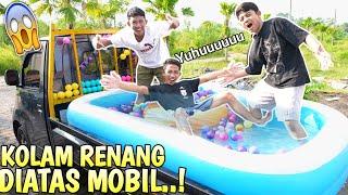 G1LA!! KITA BERENANG DIATAS MOBIL BAK, ARIK BAWA KELILING KAMPUNG | Mikael TubeHD