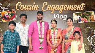 Cousin Engagement Vlog / నిశ్చితార్ధంలో మా సందడి / Entertainment Vlog / Gifts / Couple Diamond 