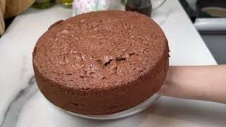 EASIEST CHOCOLATE SPONGE CAKE / ONLY 5 INGREDIENTS