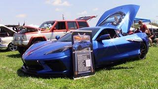 Showcasing a Custom 2023 Blue Corvette at the Sertoma Duck Race Festival Car Show