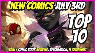 Top 10 New Comic Books July 3rd 2024  Reviews, Covers, & Giveaway