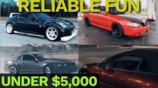 4 Reliable sport cars under 5k!!
