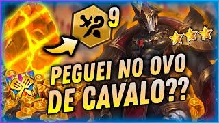 PEGUEI NO OVO DOURADO E FIQUEI GIGANTESCO COM O 9 MULTIATAQUES! | Teamfight Tactics Patch 14.17b