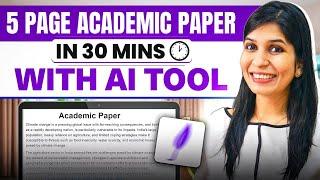 Write a 5-page Academic Paper in 30 mins with AI tool  | Jenni AI