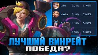 БЕРУ ГЕРОЕВ С ЛУЧШИМ ПРОЕНТОМ ПОБЕД В МЛ СТРИМ MOBILE LEGENDS