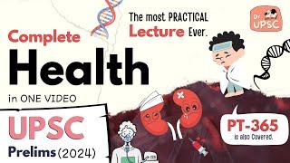  Complete *Health* in One Video | UPSC-PRELIMS 2024 | Must watch