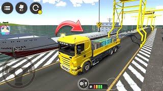 Cargo Ship Loads Bricks On Truck | City Build Truck Simulator Android Gameplay HD