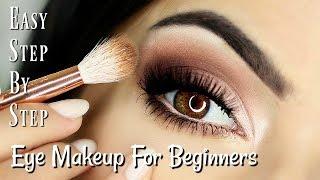 Beginners Eye Makeup Tutorial | Soft Glam Eye Shadow | How To Apply Eyeshadow