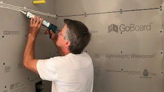 Install GoBoard Backer Board for Shower Tile Job @DIY Boomers