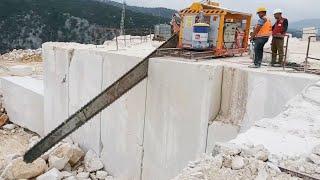 Fastest Marble Stone Mining Process | How Does Marble Get Mined