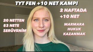 Tyt Fen +10 Net Getiren Kamp ! 2 haftada +10 net  Marmara Hukuk Kazandıran Çalışma Düzenim