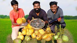 Tender Coconut Filled With Prawns | ചെമ്മീനും വൈനും കരിക്കിൽ നിറച്ചു ചുട്ടത് | M4 Tech |