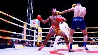 ធារ៉ាប្រកួតជាមួយ ហាសាន Theoun Theara VS Hasan Boxing Kun khmer Cambodia