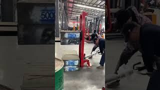 Hand pallet stacker forklift Capacity test. #quality #capacitytest #handstacker #manualstacker