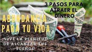 3 poderosos pasos para atraer el dinero. (Abundancia y Prosperidad para tu Vida). ¡Vive tus Sueños!