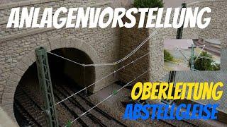 H0 Modellbahn Anlagenvorstellung: Oberleitung, Abstellgleise, Roco 218, BR 186, Bahnbetriebswerk