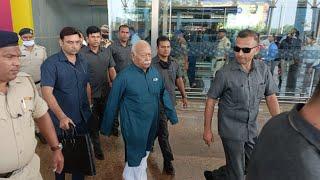 RSS Supremo Mohan Bhagwat Arrives In Goa