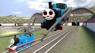 Building a Thomas Train Chased By New Cursed Thomas turned into Alien Spider in Garry's Mod