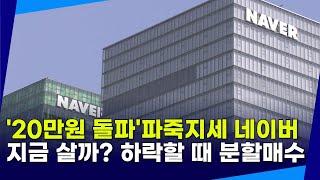 '20만 원 돌파' 파죽시제 네이버, 매수 타이밍? "지금 아닌 가격 하락할 때"