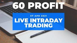 Live Intraday Trading || Intraday Trading || 60 Profit || Jibanjyoti Panigrahi  || 07 APR 2021 ||