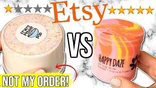 1 STAR vs 5 STAR Etsy Slime Shop Review!