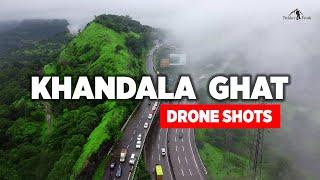 KHANDALA GHAT in Monsoon | खंडाला घाट | Kune Waterfall | Drone Shots | Lonavala Hill Station