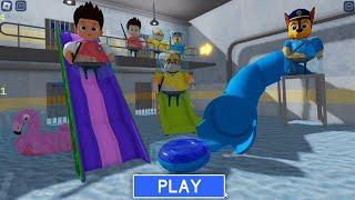 Paw PATROL Ice Slide New Obby! BARRY Full Game Walkthrough #roblox