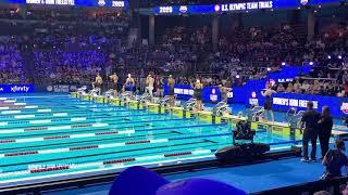 Erika Brown Outside Smoke | Women’s 100 Free Final | 2021 US Olympic Team Trials