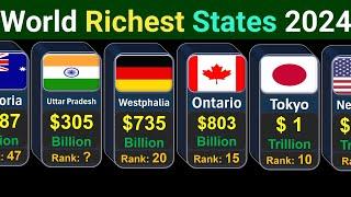 Top Richest States in the World 2024 | Global Rank