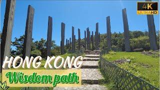 Hong Kong Walking Tour 4K - Wisdom Path 心經簡林 TungKung Ngong Ping Lantau 2022 Hiking Vlog