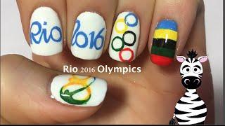 Rio 2016 Olympics Nail Art Design Tutorial