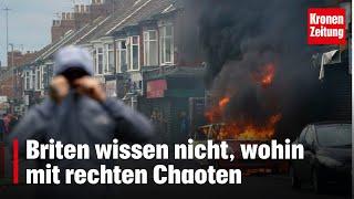 Briten wissen nicht, wohin mit rechten Chaoten | krone.tv NEWS