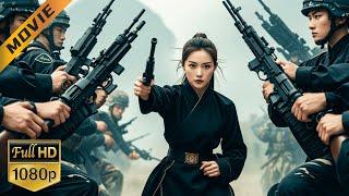 【功夫電影】日軍士兵在院子四周架槍包圍裏面的少女，卻不料少女竟是位功夫高手，被她一人反殺！️ 功夫 MMA | Kung Fu #抗日 #電影 #功夫