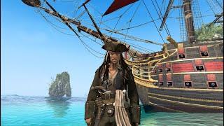 Captain Jack Sparrow + Pirate Hunter MOW + Single NPC Sword & Pistol (Mod) AC Black Flag