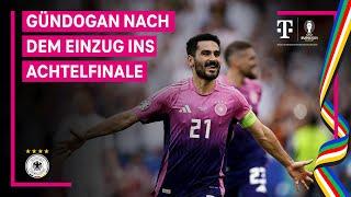 Kapitän Ilkay Gündogan nach dem Einzug ins Achtelfinale  I UEFA EURO 2024 I MAGENTA TV